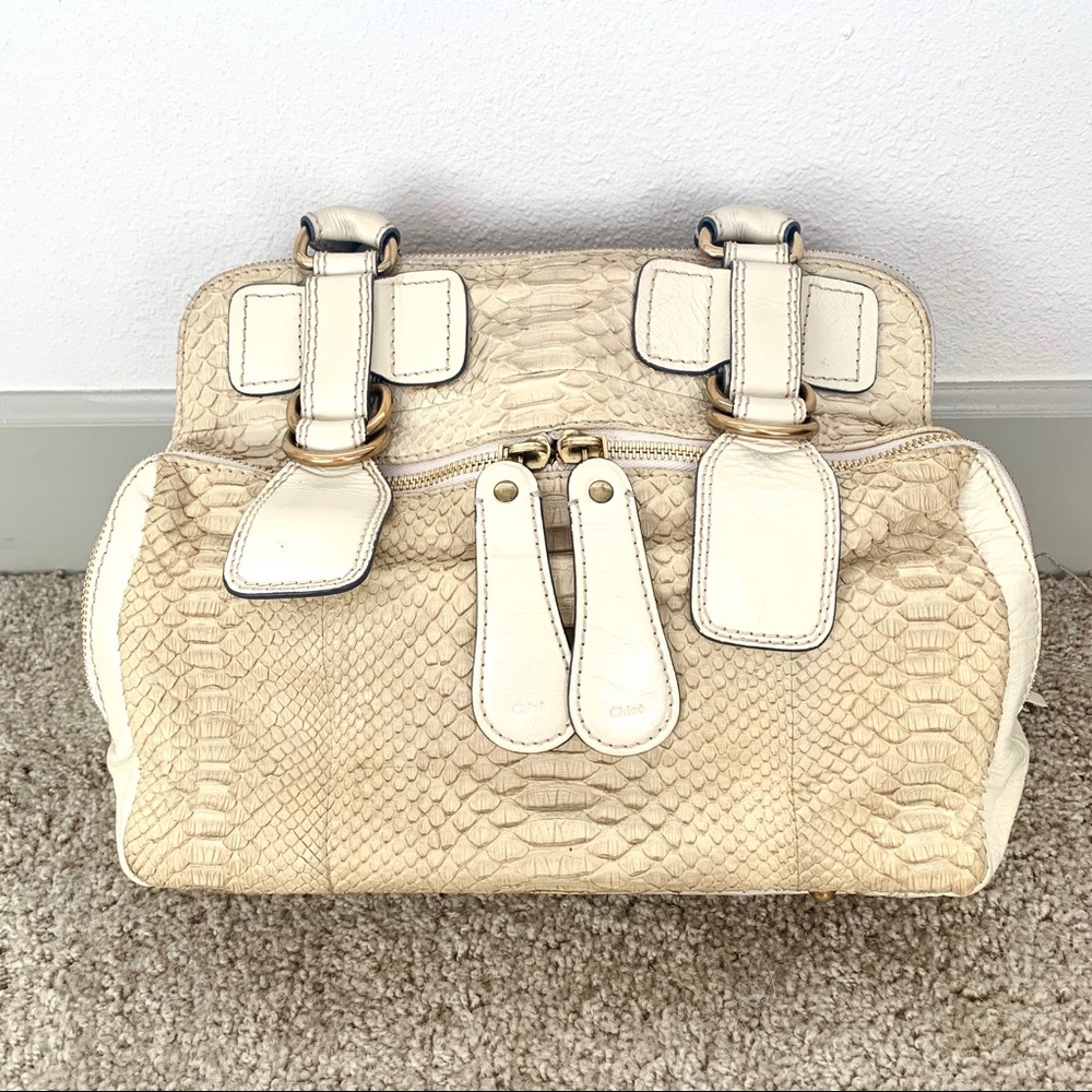 $4000 Chloé Python Bay Bag - Picture 3 of 13